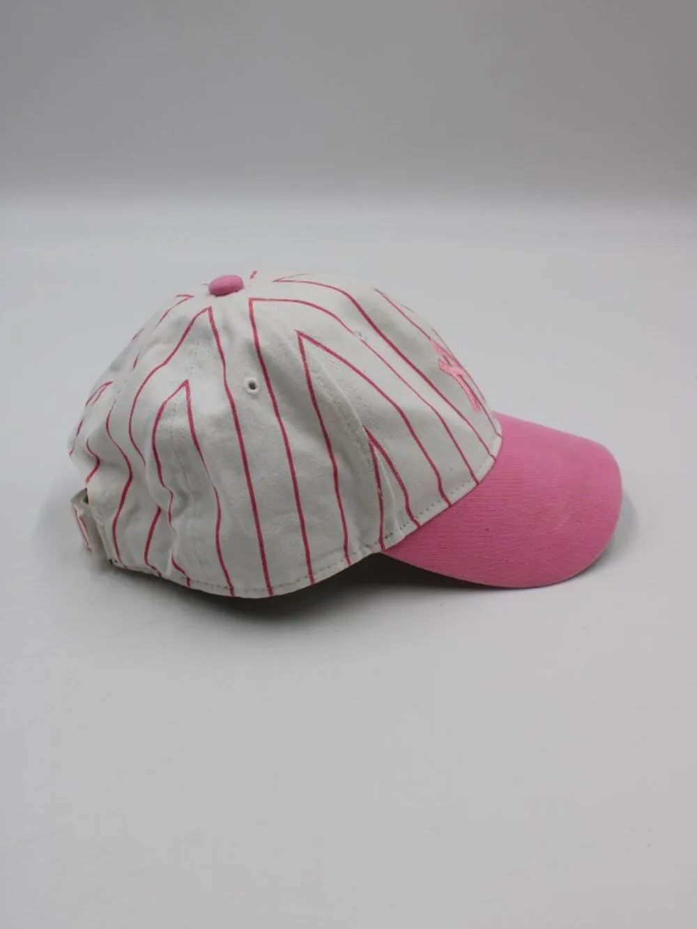 47 Brand New York Yankees Toddler Hat Strapback Cap MLB Pink & White Stripes